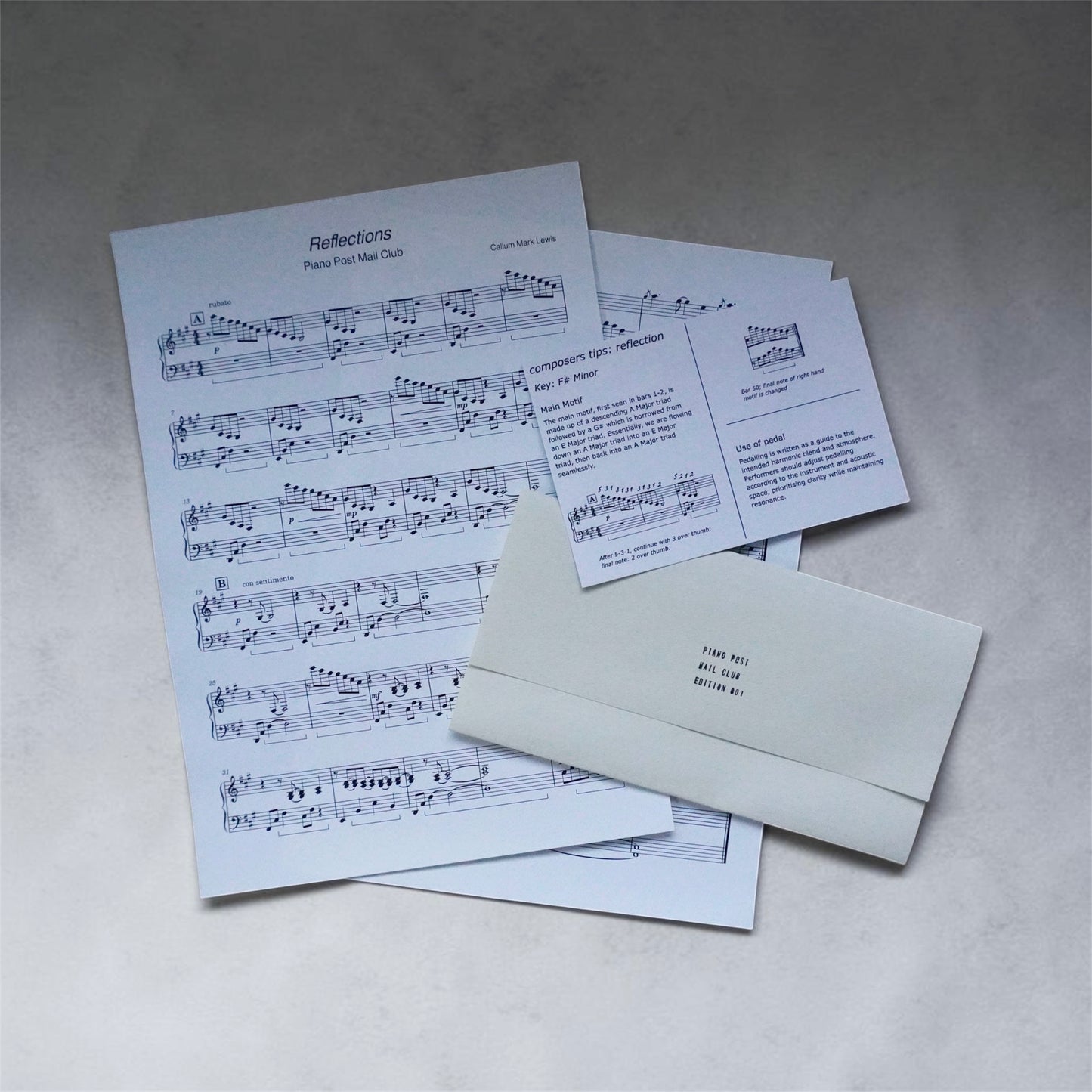 Piano Post Mail Club - 12 Month Membership